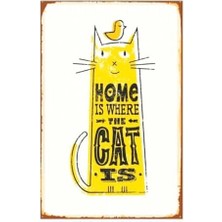 Kuşe Kağıt Duvar Posteri Cat Is Retro DRTR0040