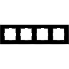 Siyah Dörtlü Çerçeve