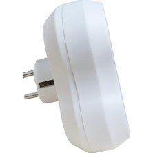 Topraklı Priz Çoklayıcı Fiş, 3'lü, Beyaz, 16A 250V, Maksimum 3600W,