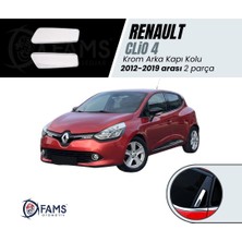 Fams Otomotiv Renault Clio 4 Krom Arka Kapı Kolu 2012-2019 Arası 2 Prç. P. Çelik