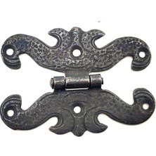 EkoAlışverişDünyam Antika Tarz Dekoratif Pirinç Menteşe - 63X45 Mm, Oksit