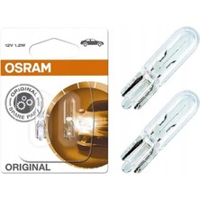 Mini Dipsiz Gösterge Ampul 12V 1.2W T5 2721-02B (2 Adet)