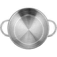 Nehir Silver Mat 22 cm Derin Tencere