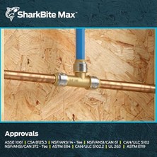 Max 3/4 Inç Kayma Tee, Pirinç Tesisat Montajı, Bakır ve Cpvc, UR3370A Bağlamak Için Itin