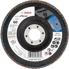 Professional 3 Adet Flap Disk Seti X551 Expert For Metal, Çelik ve Paslanmaz Çelik Taşlama Için, Açılı, 115 Mm, Kum Kalınlığı 40/60/80, Küçük Avuç Taşlama Makineleri Için Uygundur