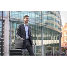 Professionelle Tragetasche (Aktentasche) Für 39,6 cm (15,6 Zoll) Notebooks, Schwarz