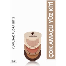 Flormar Latte Çok Amaçlı 3 Katlı Aynalı Allık & Aydınlatıcı & Bronzer Paleti - 002 Mystery Drip - 8682536100700