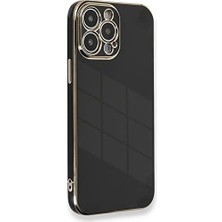 13 Pro Max Için Kılıf Olive Plated Siyah [ 13 Pro Max ile Uyumlu Kılıf - Siyah]