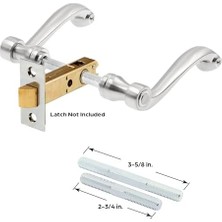 Security E 2663 Fransız Kolonyal Kapı Kolları, Ağır Döküm Tasarımı, Nikel Kaplama, 1/4" Tahrik Sistemi Kullanır, (1 Set)