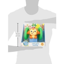 Bright Starts Roll & Glow Monkey 6 Ay ve Üzeri Için Işıklı ve Sesli Emekleyen Bebek Oyuncağı