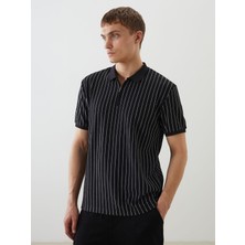 Lc Waikiki Yeni Sezon Polo Yaka Desenli Erkek Tişört