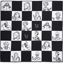 C066 Siyah & Beyaz Koruyucu Kumaş 50CM