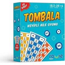 Premium Tombala Yılbaşı Oyunu Şans Oyunu Çinko 20 Kart 90 Taş