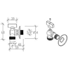 Tema Küresel Çamaşır Makine Musluğu