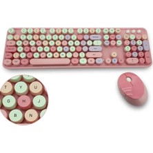 EkoAlışverişDünyam Mofii Pembe Sweet Dm Klavye Mause Set
