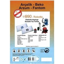Şentürk Ticaret Ankara Tt 990 Robotto Eektrikli Süpürge Toz Torbası 5 Adet