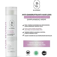 Kadınlara Özel Dökülme ve Kepek Karşıtı Şampuan ve Saç Kremi 250 ml