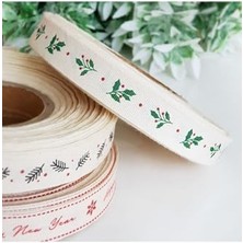 Pamuk Şerit, Holly, 1.5 cm 2 Metre Natürel