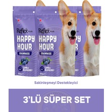 Reflex Plus Happy Hour Calmness - Sakinleşmeyi Destekleyici Köpek Ödül Maması Seti 3x60 gr