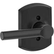 F170 Brw 622 Grw Broadway Kapı, Greenwich Döşeme, Tek Taraflı Dönmeyen Kukla Kapı Kolu, Mat Siyah