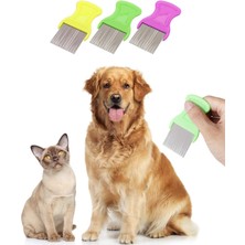 Sanal Trend Bit Pire Tarağı Saç Temizleme Saplı Saç Bakım Tarak Kedi Köpek Tüy Toplama 1 Adet