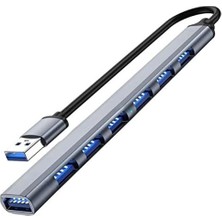 USB 3.0 7 Portlu Hub Otg Çoğaltıcı Pc Bilgisayar Uyumlu Veri Aktarımı Mouse Klavye Bağlantısı ADS303A