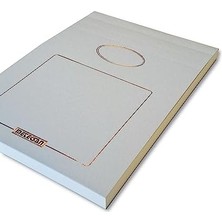 Prestij 17X24 cm Dokulu Karton Kapaklı Bloknot, 150 Yaprak, Düz, Gri