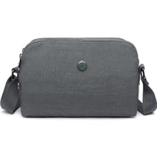 Smart Bags Krinkıl Metalik Kumaş Çapraz Askılı Çanta BC 3002 - Metalik Koyu Yeşil