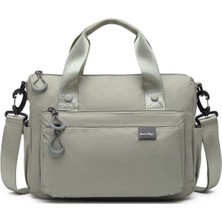 Smart Bags Extra Hafif Kumaş Kadın Postacı Çantası BC 3141 - Açık Gri