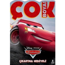 Dıisney Arabalar Çok Boya! - Çıkartmalı Dev Boyama Kitabı