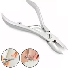 Profesyonel Paslanmaz Çelik Tırnak Makası, Tek Yaylı, 0.25 Inç Keskin Kenar, Metalik Gri, MB-TIM-003