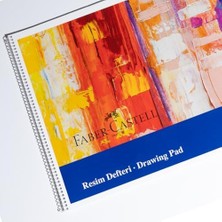 Resim Defteri, 25X35 Cm, 30 Yaprak, Sert Karton Kapak, Spiral Cilt, 120G Kaliteli Kağıt, Kolay Koparılabilen Sayfalar, Boyama Teknikleri Kılavuzu Içerir