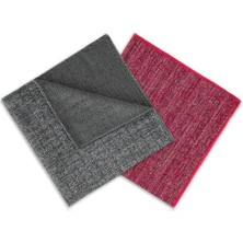 | Inatçı Leke Zorkir Ovalama Bezi - Simli, Telli Bez (Çizmez) 40X40 Kare Desen | X2 Adet