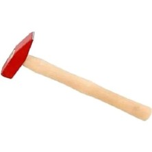 Ağaç Saplı Çekiç Ahşap Sap Çekiç Kırmızı 200 Gram