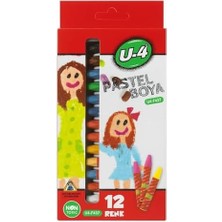 Pastel Boya Seti, 12 Renkli, Okul ve Sanat Kullanımına Uygun, Çocuklar Için, Pastel Boya Kalemi, Kolay Uygulanabilir, Canlı Renkli, Yüksek Kalite, 12'li