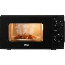 Akel AMD160 20 Lt 700W Inverter Siyah Mikrodalga Fırın, 4 Kademeli Isı, Buz Çözdürme, 0-30 Dakika Zaman Ayarlı