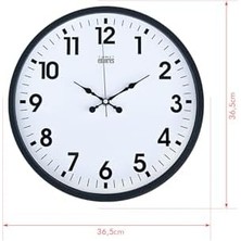 36 cm Plastik Kasa Renkli Duvar Saati