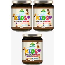 Dr. Natural 3 Kutu Kids Çocuk Macunu Kakao - Arı Sütü - Propolis - Pekmez ve Vitamin 240 Gr.