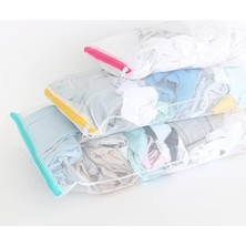 3 'lü Fermuarlı Çamaşır Filesi Seti