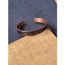 Rupen Kraft %100 Saf Bakır Zırh Dualı Şans Rakamlı Koruma Tılsımlı Bakır Bileklik Koruyucu Bakır Kelepçe