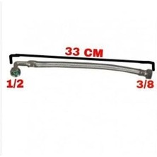 Gömme Rezervuar Dirsekli Şamandıra Bağlantı Fleksi 3/8-1/2 30CM…