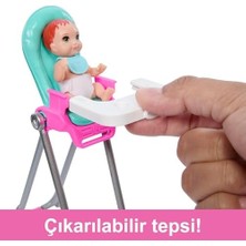 Aksesuarlarla Birlikte Gelen Skipper Bebek ve Oyun Seti, Yemek Zamanı Temalı Bebek Bakıcılığı Seti, Renk Değiştiren Oyuncak, HTK35