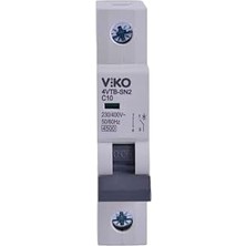 4VTB-1C10 Otomatik Sigorta 4,5ka C Tipi 1 Kutup 10A