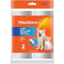 Macro Max Tüy Toplayıcı Yedek Rulo 2'li Paket (Toplam 112 Yaprak)