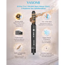 Yasomi S1 Pro 7 In 1 110.000 rpm Motor Gücü 3 Kademe Saç Şekillendirici