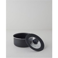 Clickease 7 Parça Tencere Seti 18-20-24-28 cm Siyah