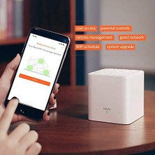 Mw3 Mesh Wifi SISTEMI-325 ㎡'ye Kadar, Wifi Yönlendirici ve Genişletici Değiştirme, Uygulama Kontrolü, Kolay Kurulum, Alexa ile Çalışır, 3'lü Paket