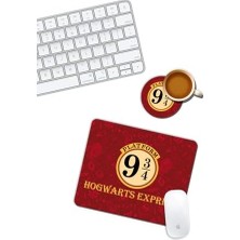 Potter Hogwarts Mouse Pad ve Bardak Altlığı Set