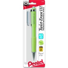 Twist-Erase Iıı QE515BPM Basmalı Kurşun Kalem, 0,5 Mm, 1 Adet 1 Kurşun Kalem + 1 Silgi, 0,7 mm Moda