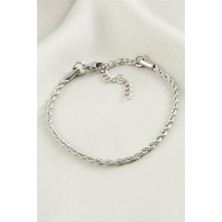 Nacario Burgulu Çelik Bileklik